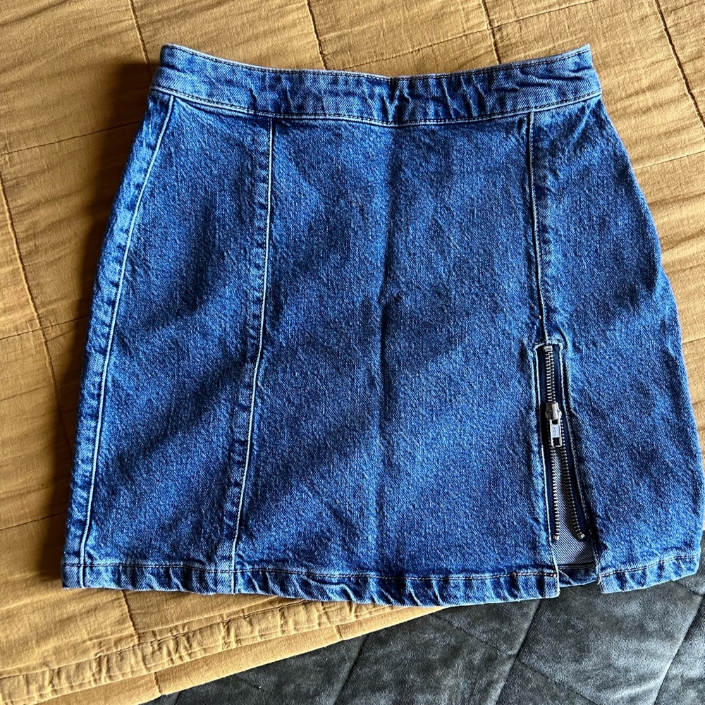Free People Blue Mini Skirt